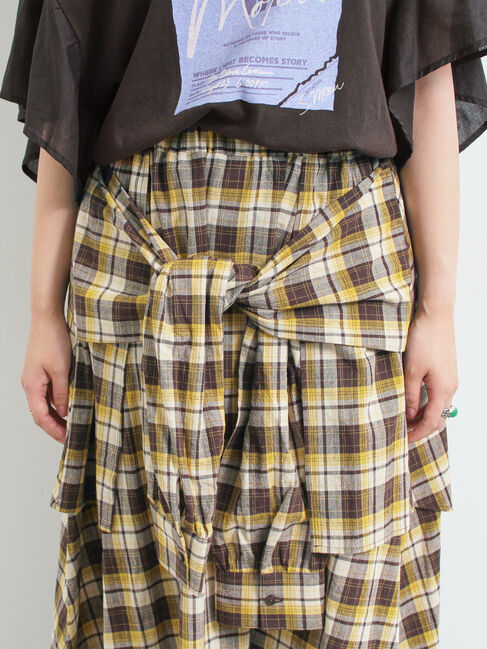SM2「シャツ巻き風チェックスカート」|スカート|