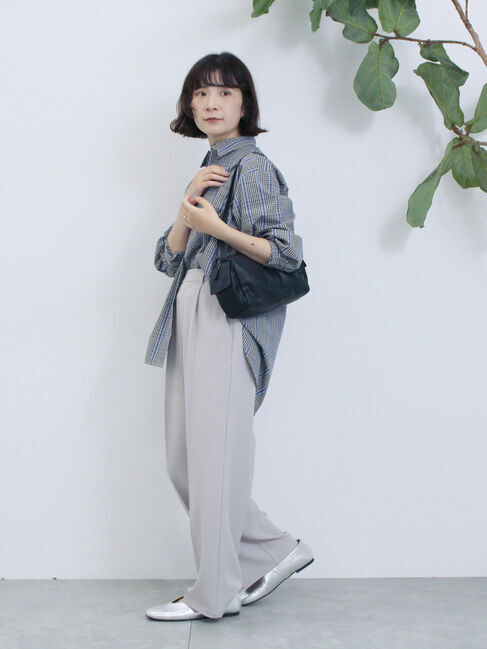 Samansa Mos2 blue「Vカットメリージェーン」|ビジネス・ドレスシューズ|