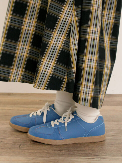 Samansa Mos2「ジャーマントレーナースニーカー」|スニーカー|ブルー