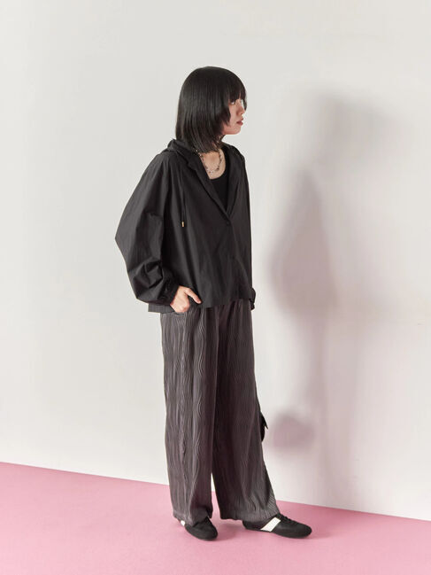 Samansa Mos2 blue「ウェーブカットパンツ」|その他|