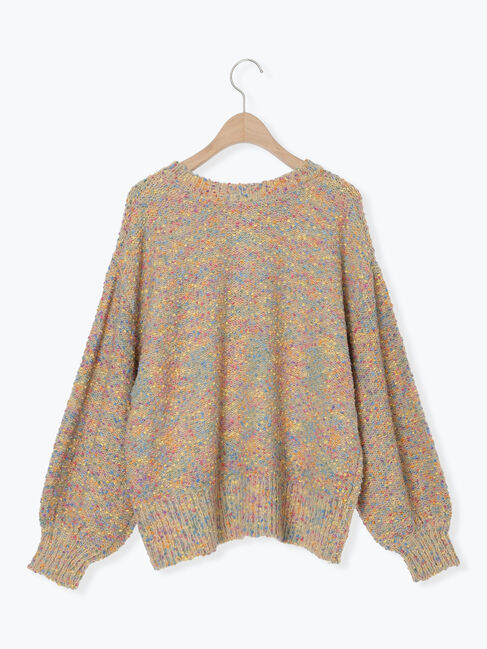 Samansa Mos2「ぽこぽこヤーン前後2WAYニット」|ニット・セーター|