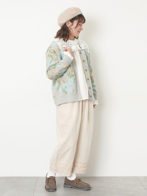 Samansa Mos2「【WEB限定】前後2WAYレース襟ブラウス」|シャツ・ブラウス|