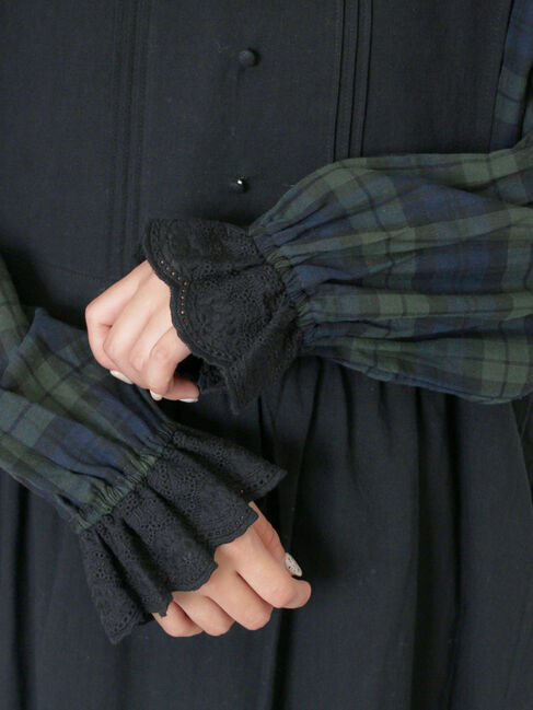 Samansa Mos2「【WEB限定】前後2WAYレース襟ブラウス」|シャツ・ブラウス|