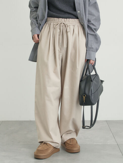 Samansa Mos2「イージーカーブスラックス」|その他|ライトベージュ