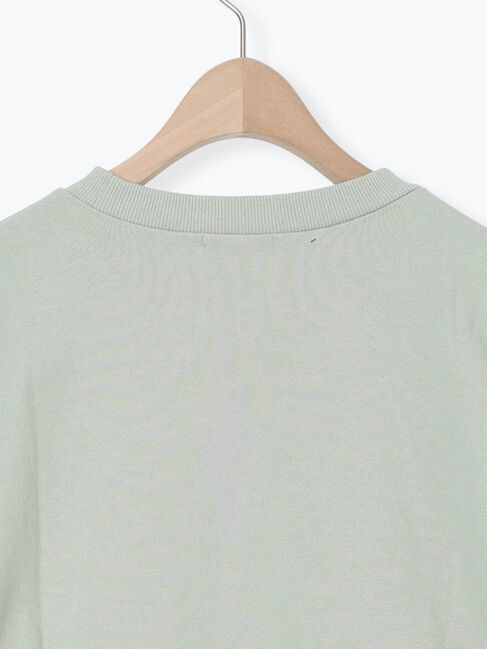 Samansa Mos2「裏毛CAT柄パーツレース付スウェット」|Tシャツ・カットソー|