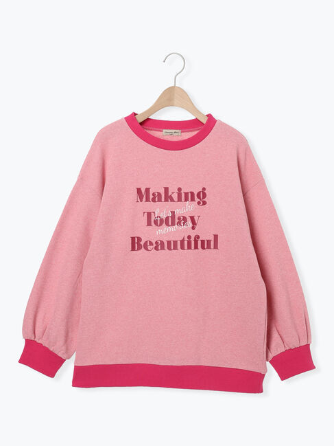 Samansa Mos2「リンガーロゴスウェット」|Tシャツ・カットソー|