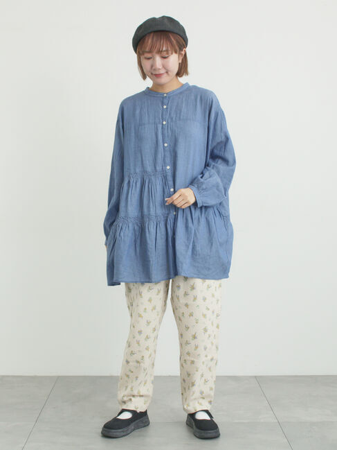 Samansa Mos2「2WAYシアーティアードチュニック」|シャツ・ブラウス|