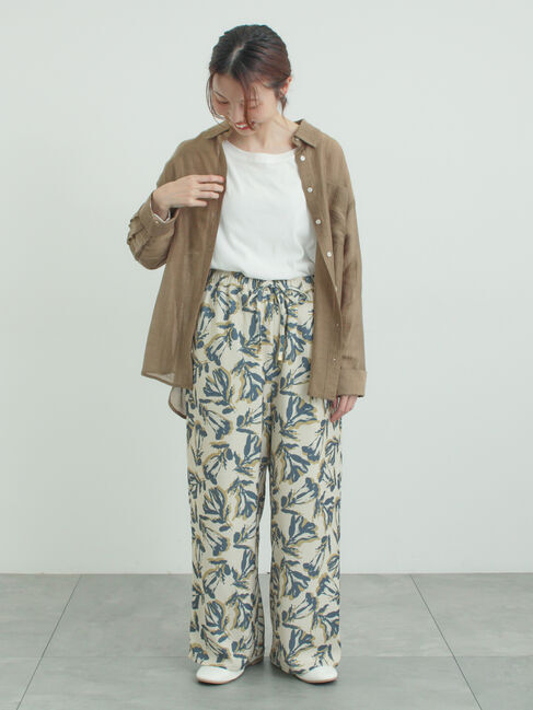 Samansa Mos2「ガーゼ天竺ゆるカットソー」|Tシャツ・カットソー|