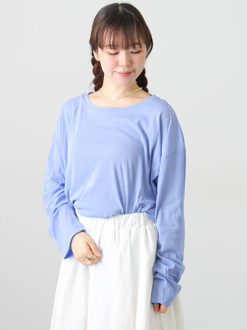 Samansa Mos2「ガーゼ天竺ゆるカットソー」|Tシャツ・カットソー|