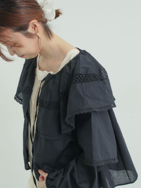 Samansa Mos2「レースボレロブラウス」|シャツ・ブラウス|
