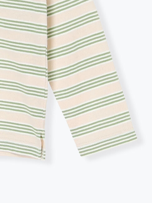 Samansa Mos2 Lagom「【おさるのジョージ】ワッペン付きボーダーロンT」|Tシャツ・カットソー|