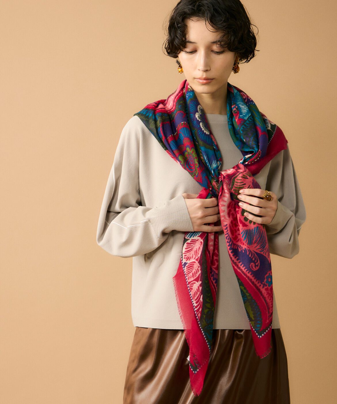 Le Souk「ウールライクストール」|ストール|