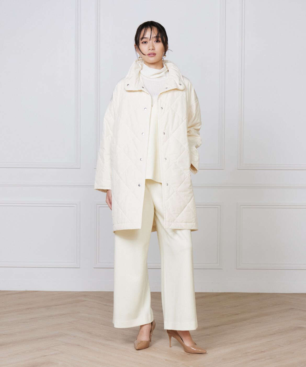 Le Souk「中綿キルティングスタンドコート《LIMONTA EAST》」|ピーコート|