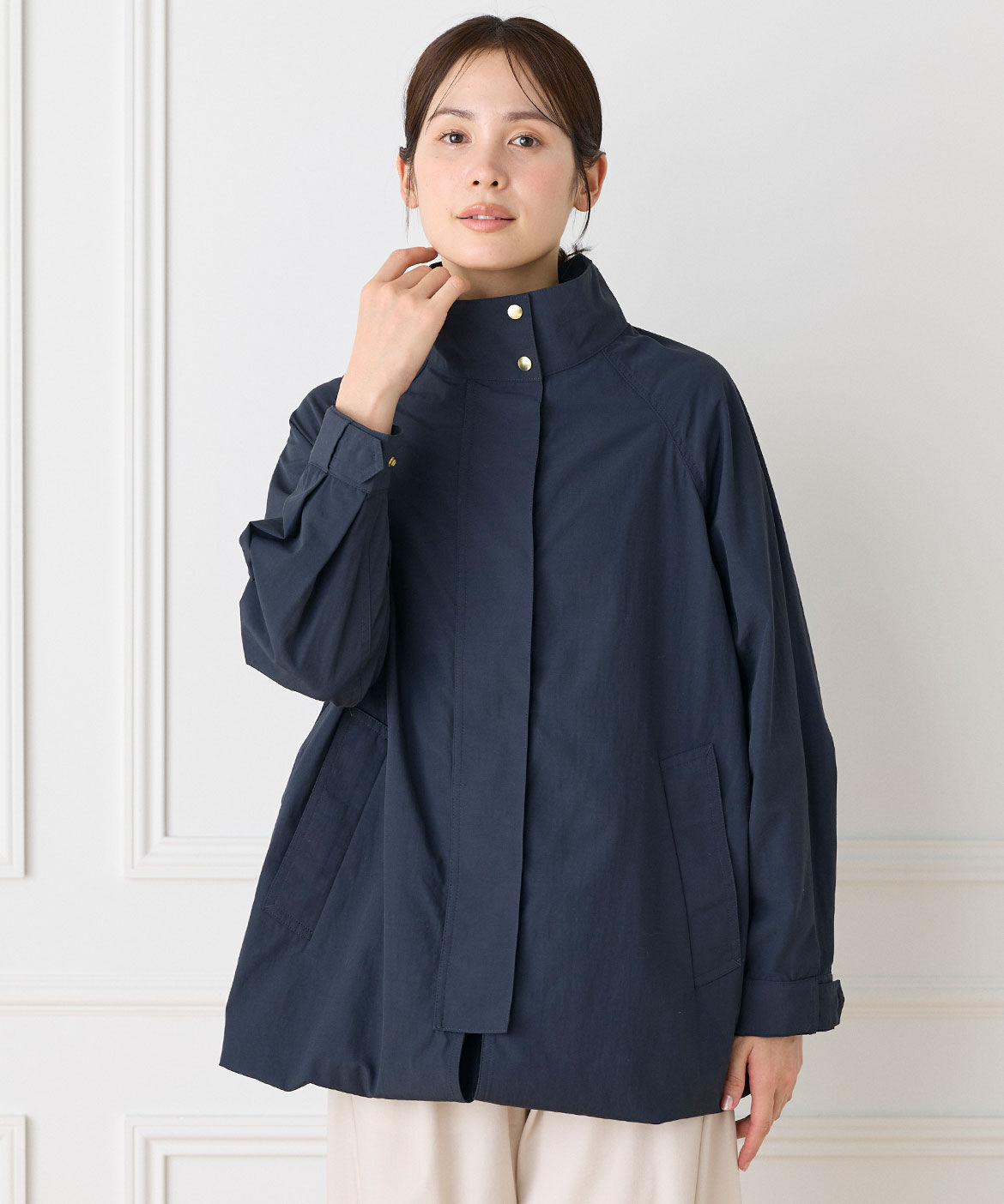INED「2WAYコート」|ステンカラーコート|