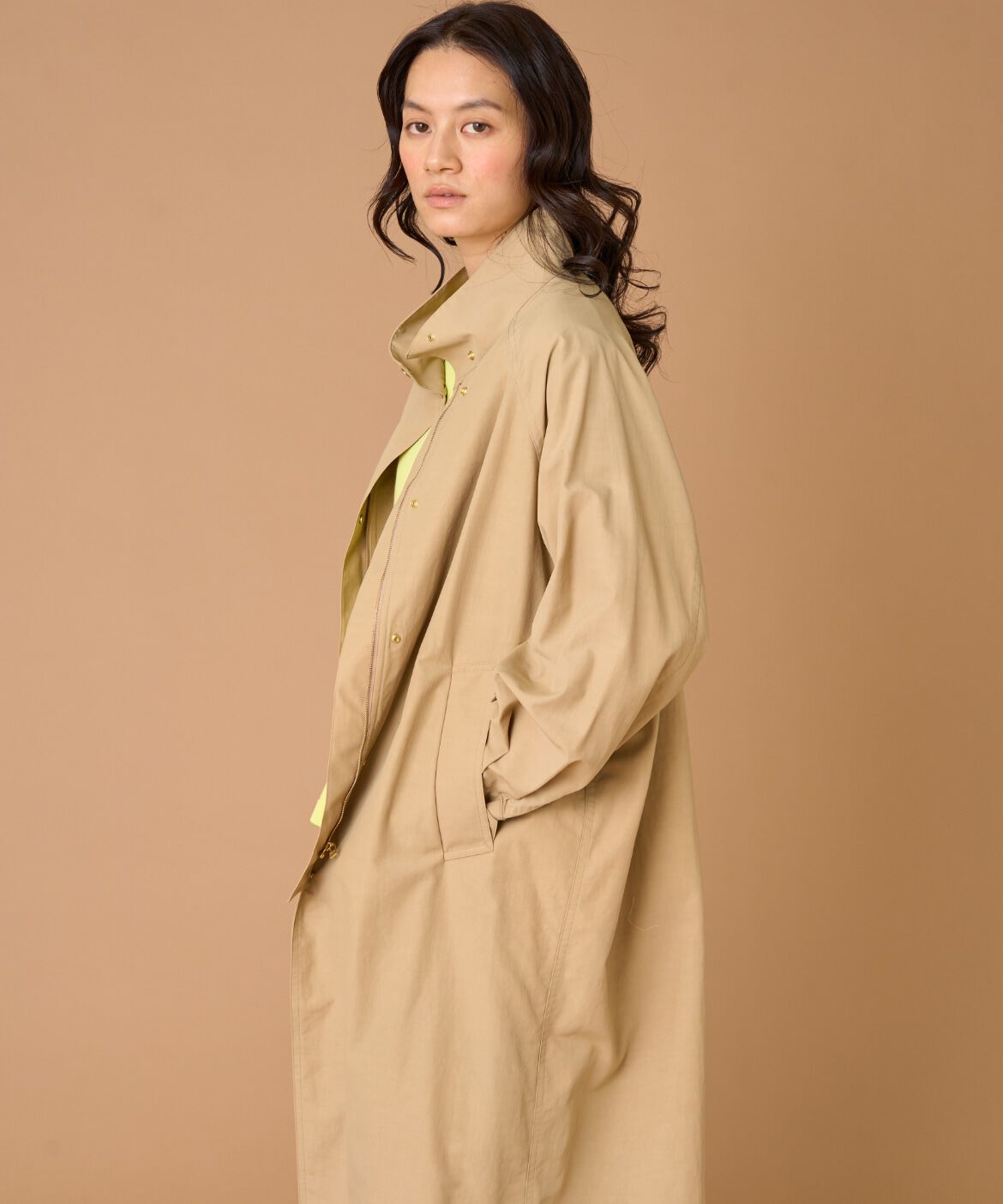 INED「2WAYコート」|ステンカラーコート|