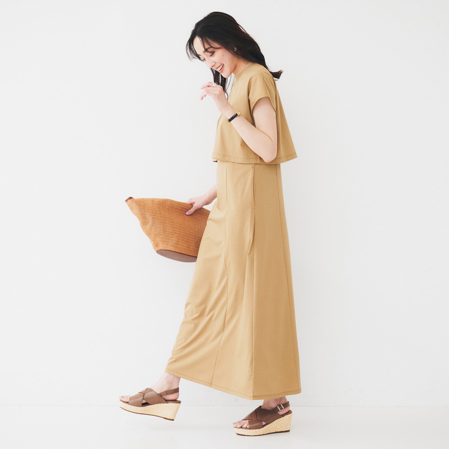 UNTITLED「【洗える／夏ワンピ／2WAY】ジャージワンピース」|ワンピース|