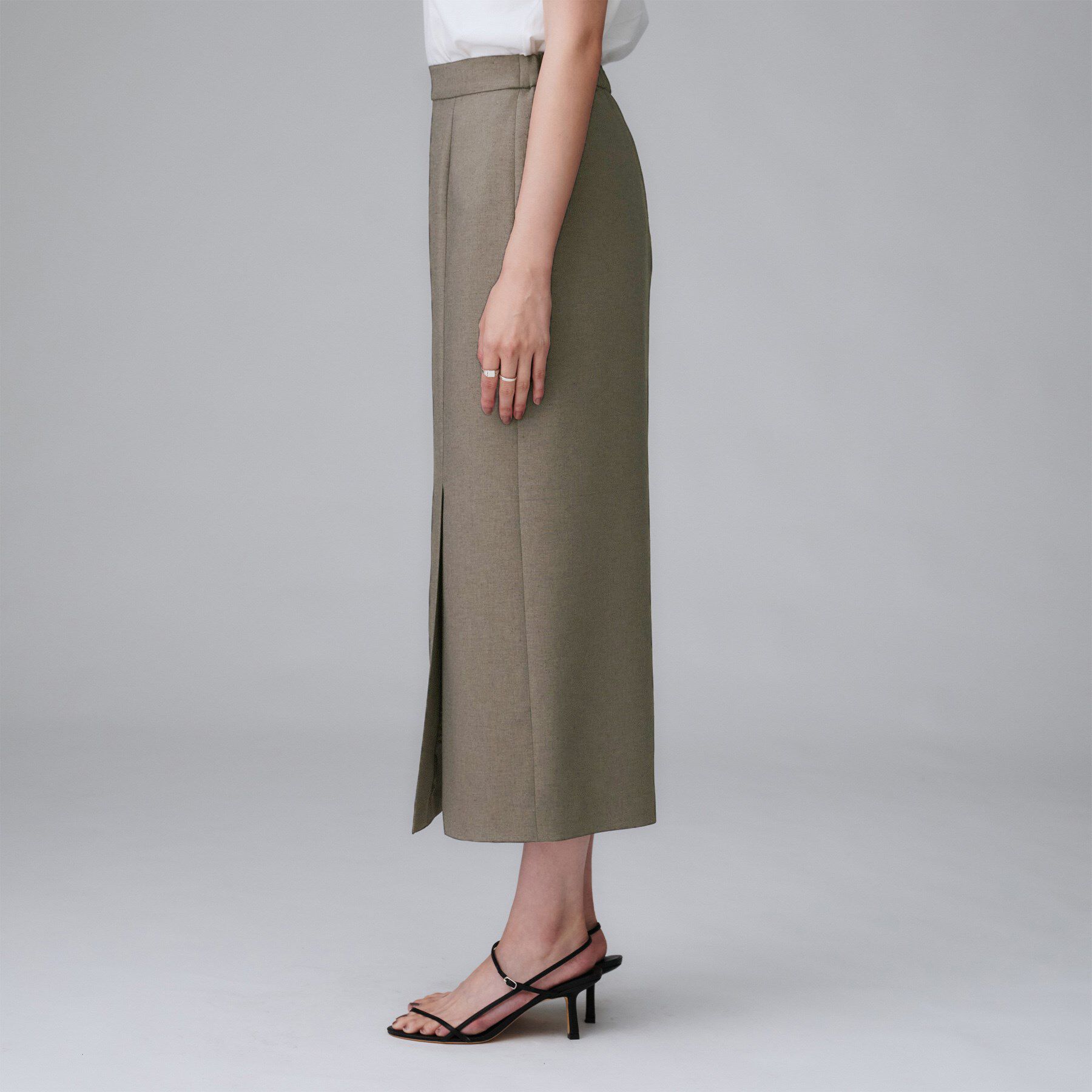 UNTITLED「【セットアップ可/洗える】スラブナロースカート」|スカート|