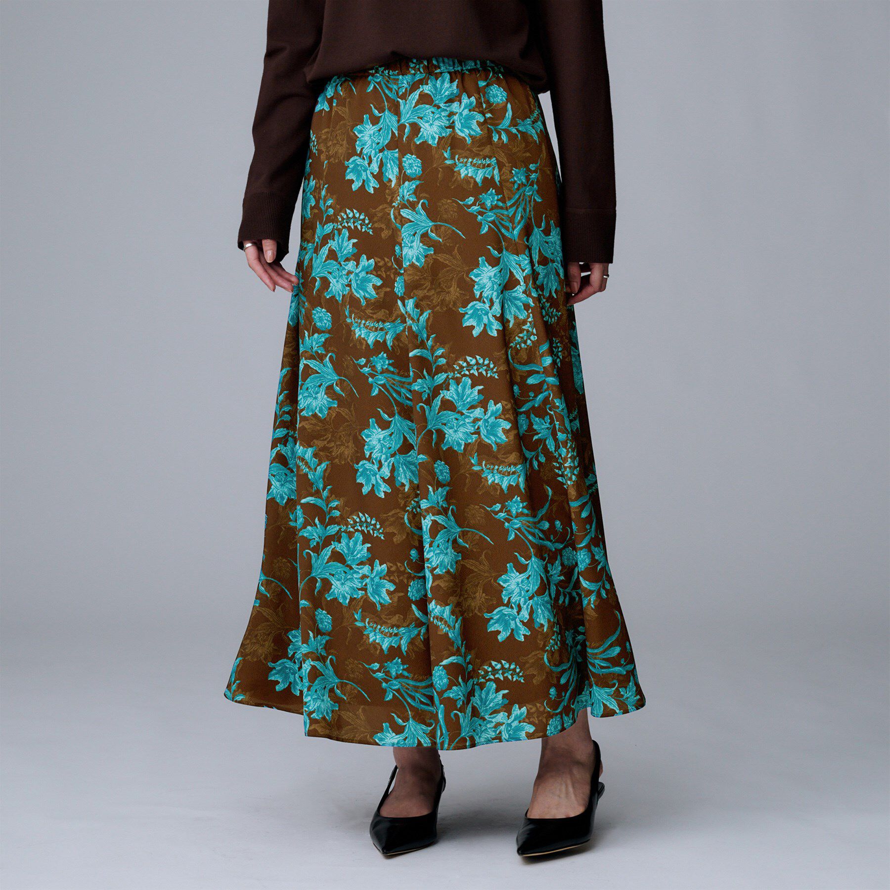 UNTITLED「【セットアップ可/ウエストゴム】オーナメントフラワー スカート」|スカート|