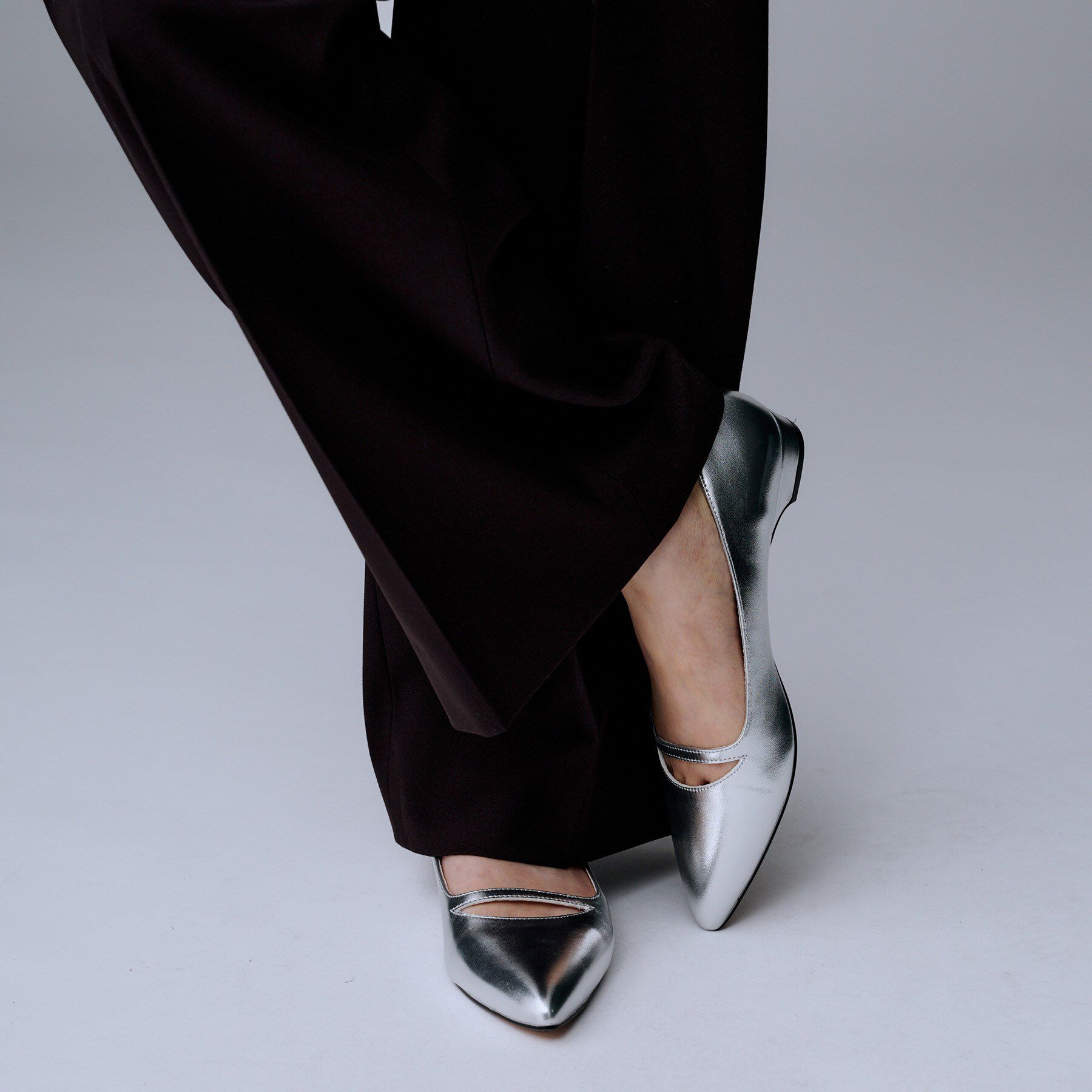 UNTITLED「メタリックフラットシューズ」|その他|