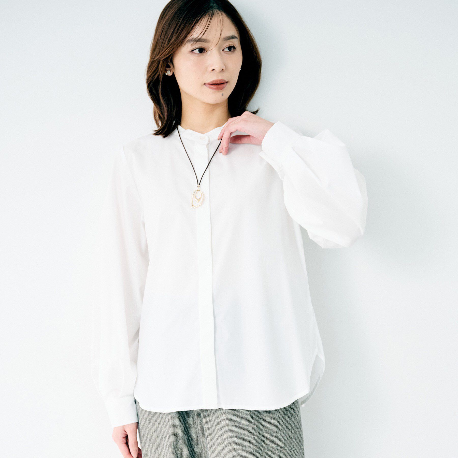 UNTITLED「レザー調トップネックレス」|ネックレス|