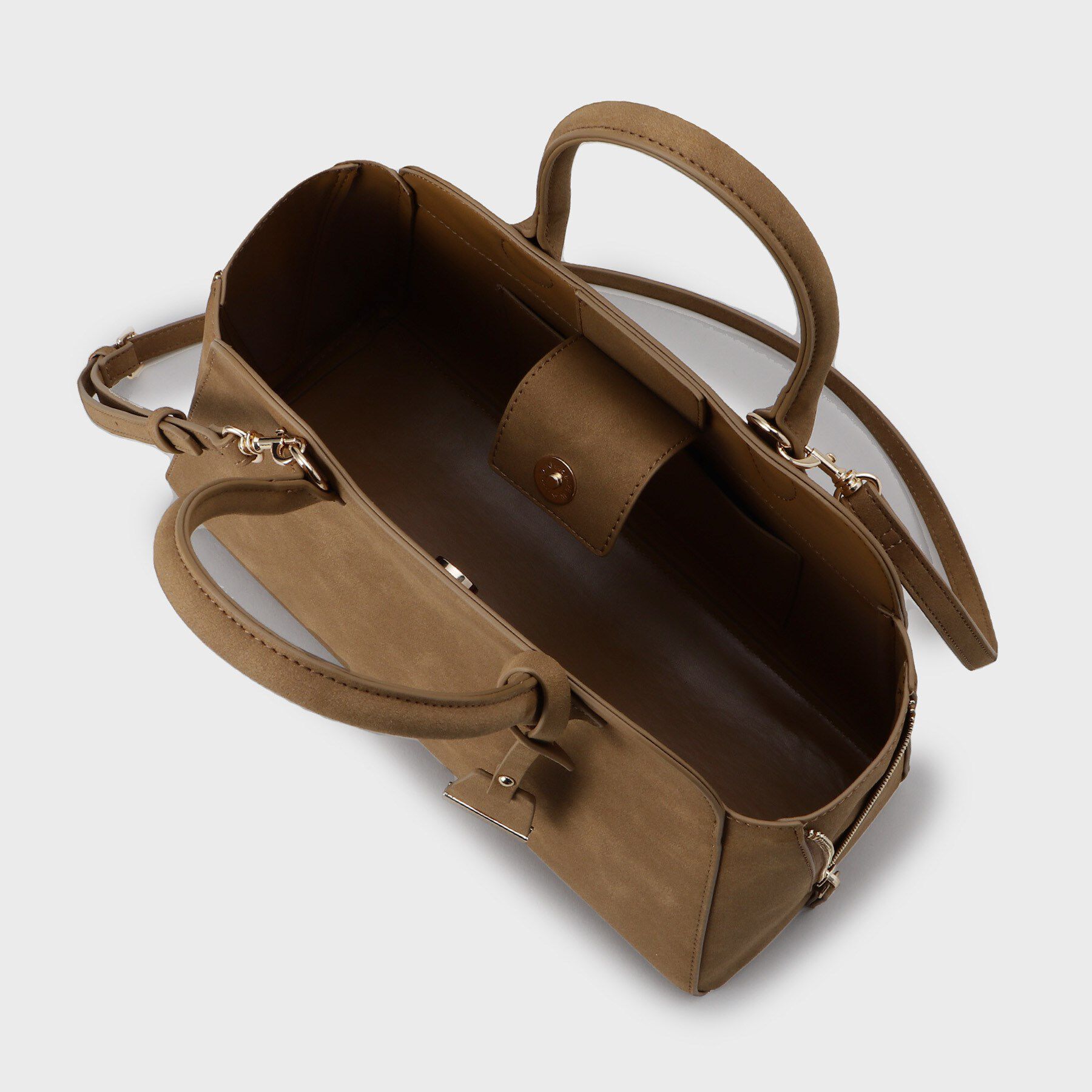 UNTITLED「スエード調ZIPトート」|トートバッグ|