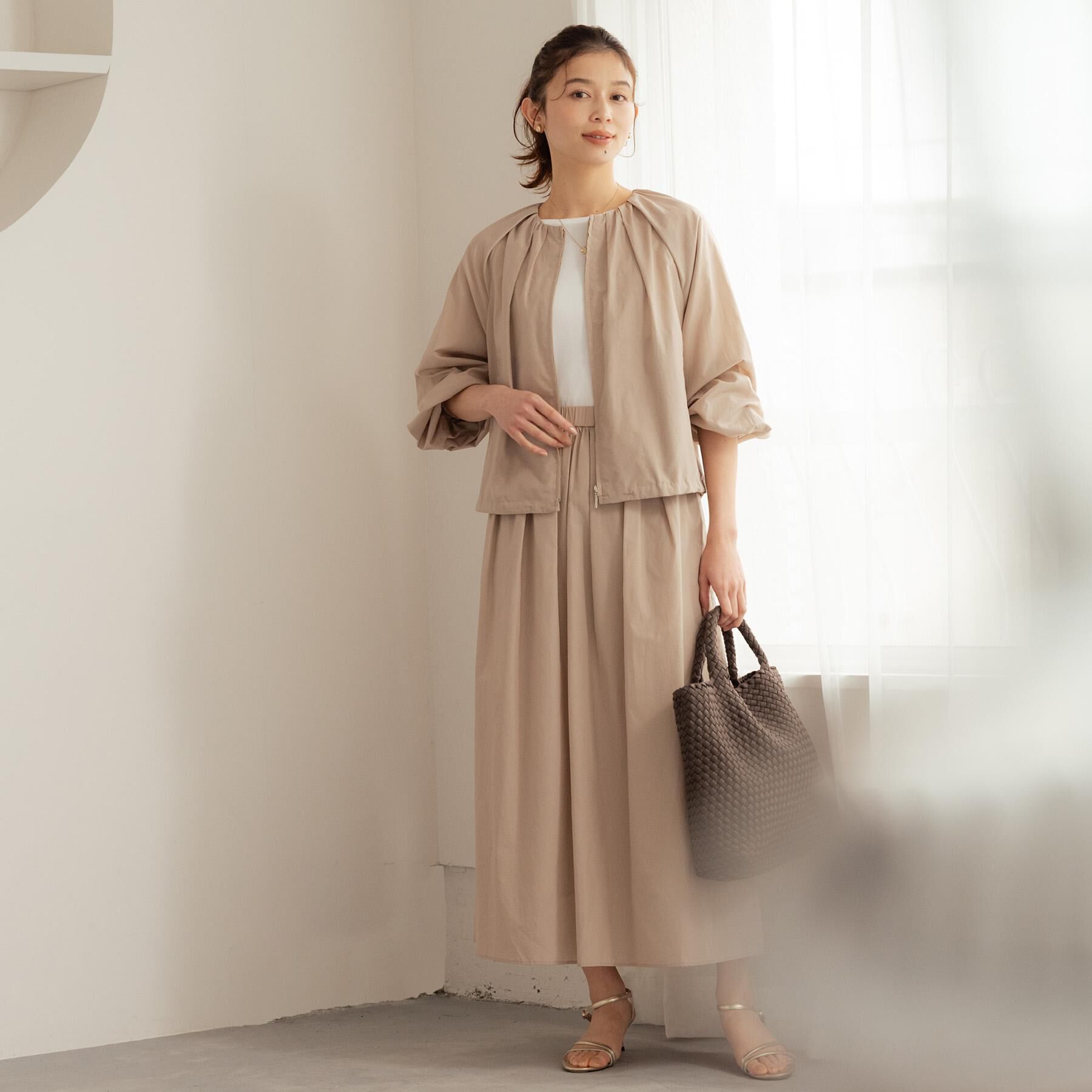 UNTITLED「袖スリットニットプルオーバー」|ニット・セーター|