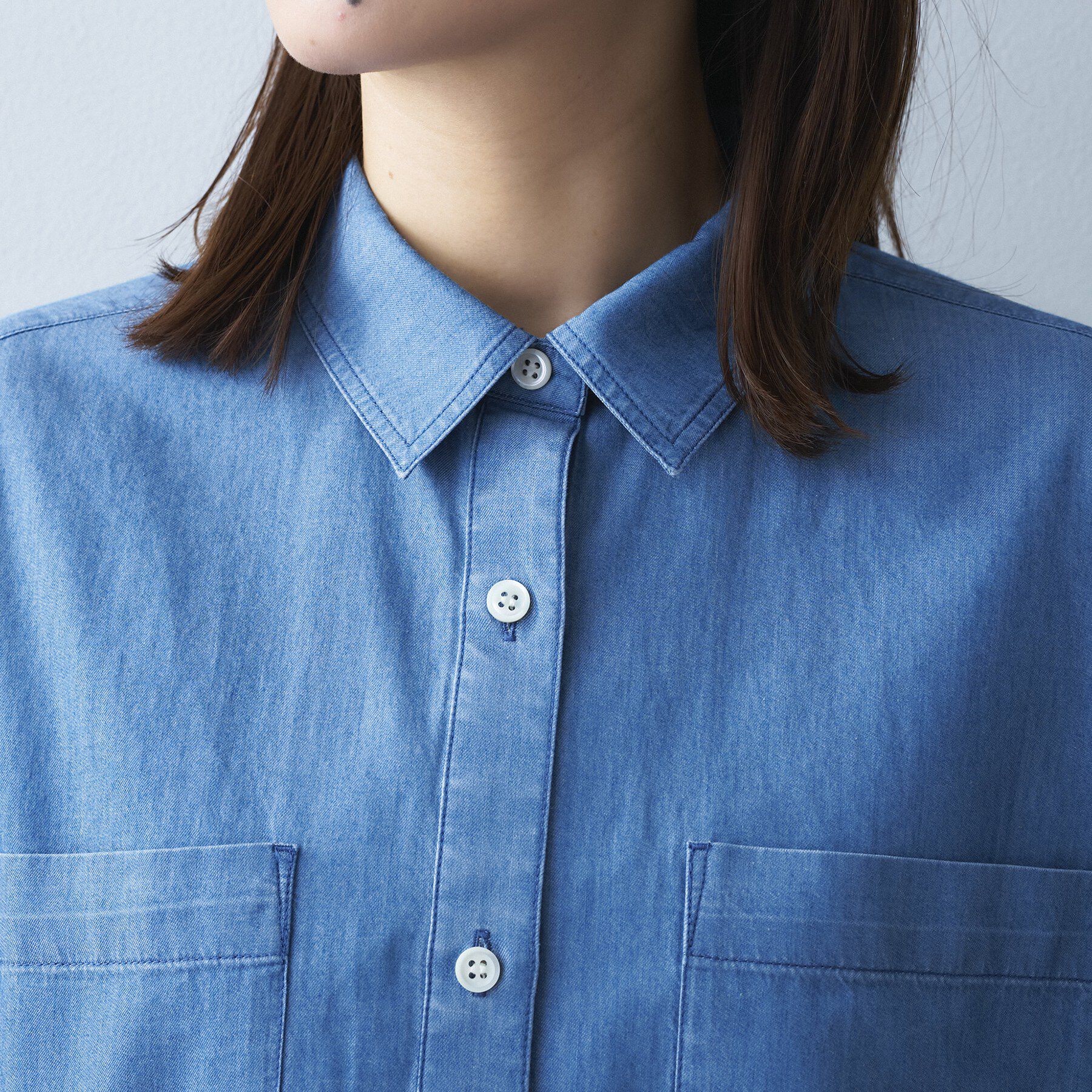 UNTITLED「エアリーデニムシャツ」|シャツ・ブラウス|