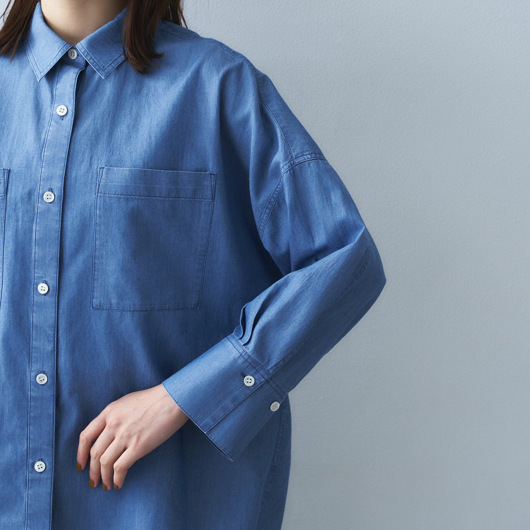 UNTITLED「エアリーデニムシャツ」|シャツ・ブラウス|