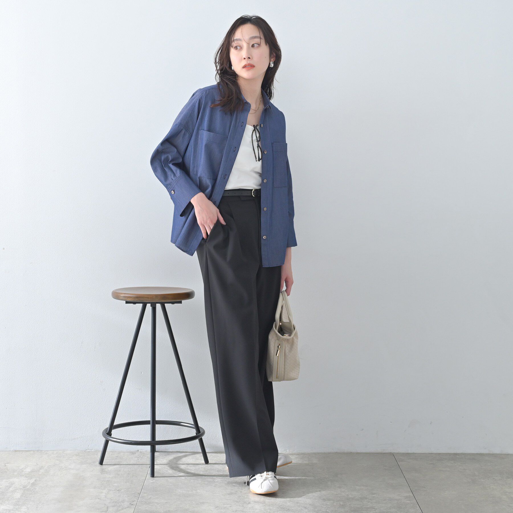 UNTITLED「エアリーデニムシャツ」|シャツ・ブラウス|