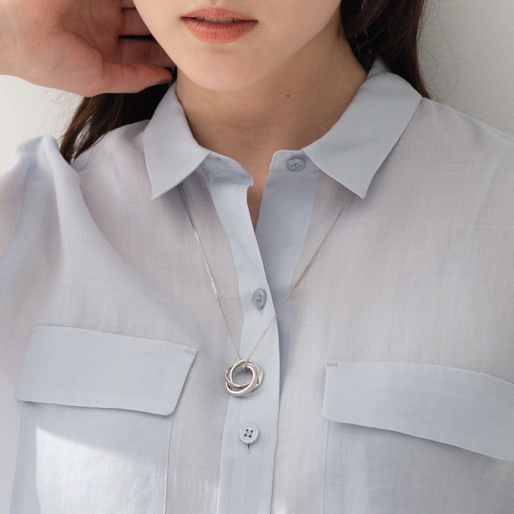 UNTITLED「【ステンレスチェーン】リングネックレス」|ネックレス|