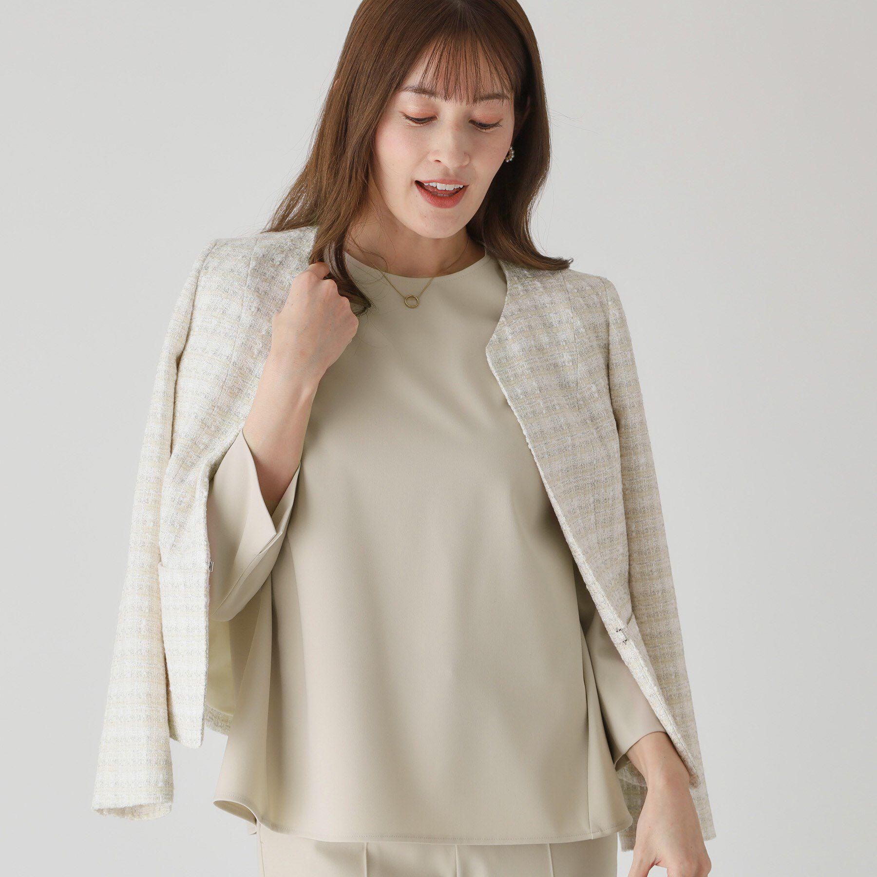 COUP DE CHANCE「【洗える／撥水加工】Aラインブラウス」|シャツ・ブラウス|