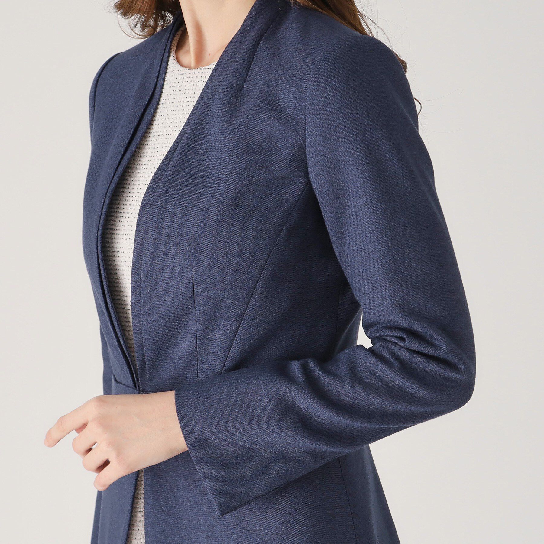 COUP DE CHANCE「【洗える／日本製／スーツ可】ノーカラージャケット」|テーラードジャケット|