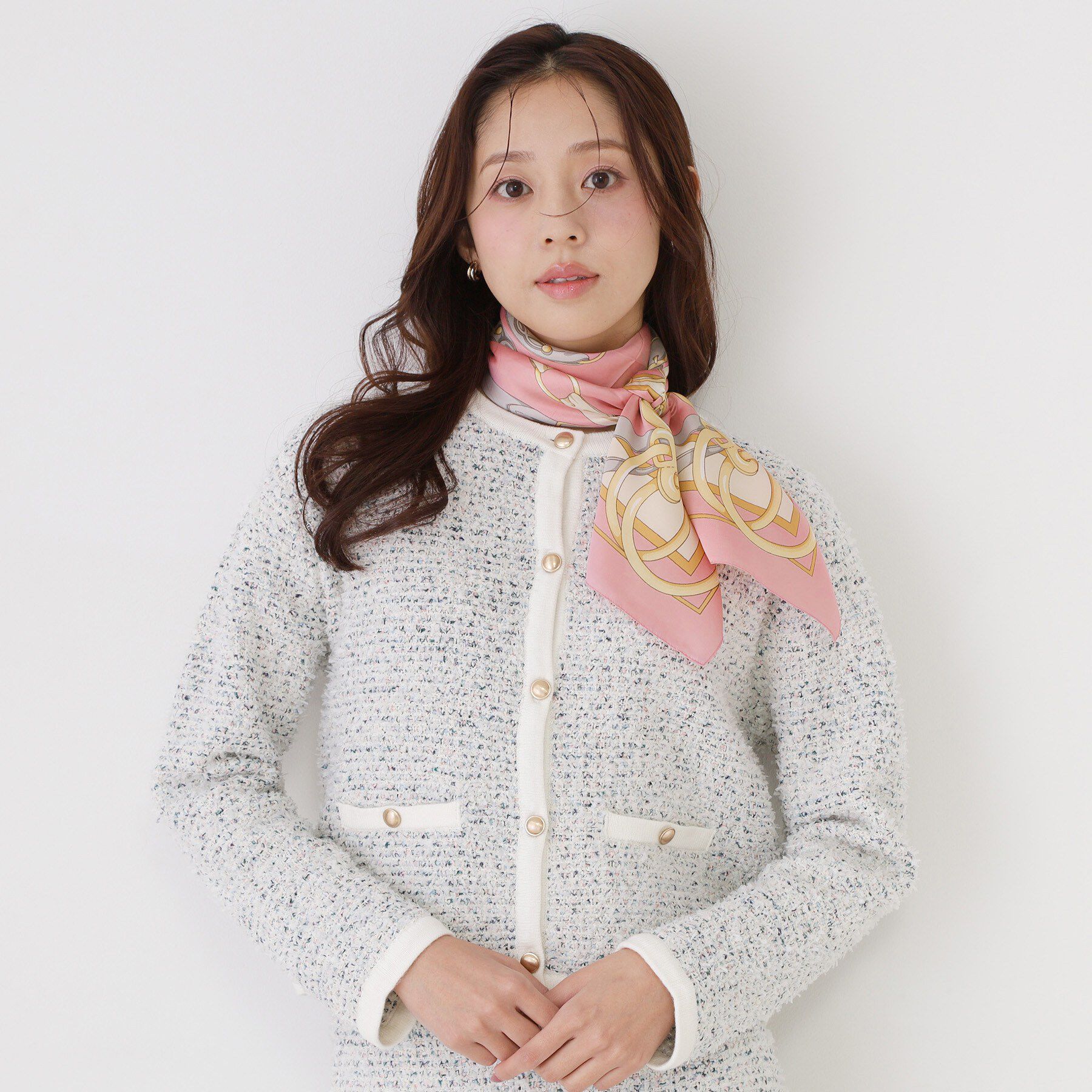 COUP DE CHANCE「【ベルト柄／チェーン柄／イタリア製】スカーフ」|バンダナ・スカーフ|