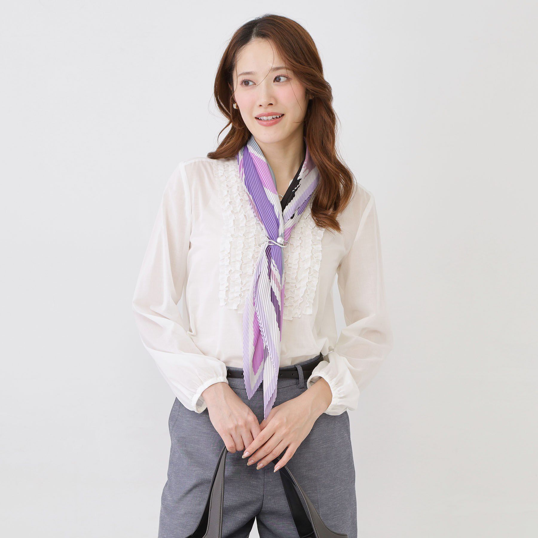 COUP DE CHANCE「【ジオメトリック柄】モプリーツスカーフ」|バンダナ・スカーフ|