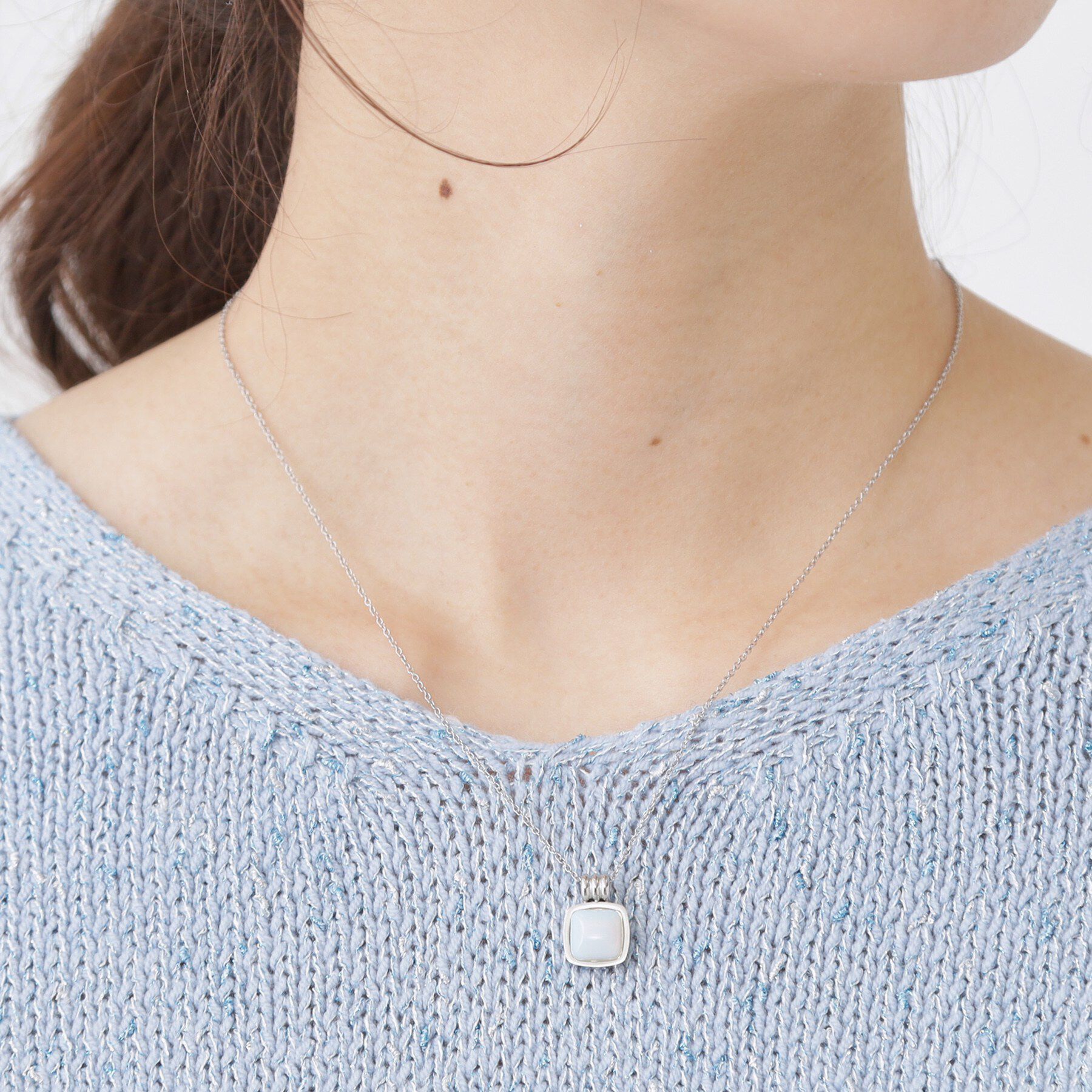 COUP DE CHANCE「【きれいめ・ギフト】ディオパール調ビーズネックレス」|ネックレス|