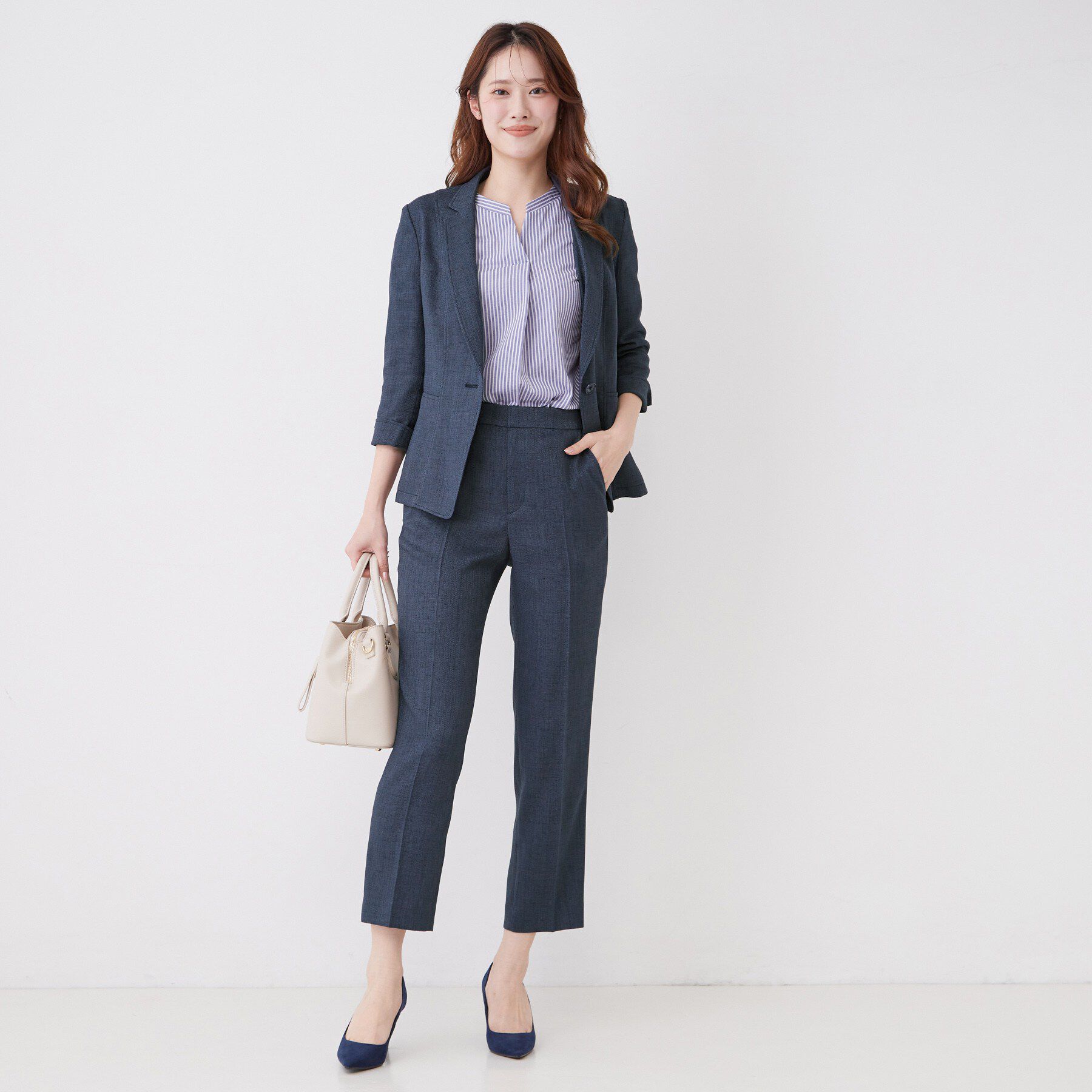 COUP DE CHANCE「【手洗い可／日本製／セットアップ可】リネンライクテーパードパンツ」|その他|