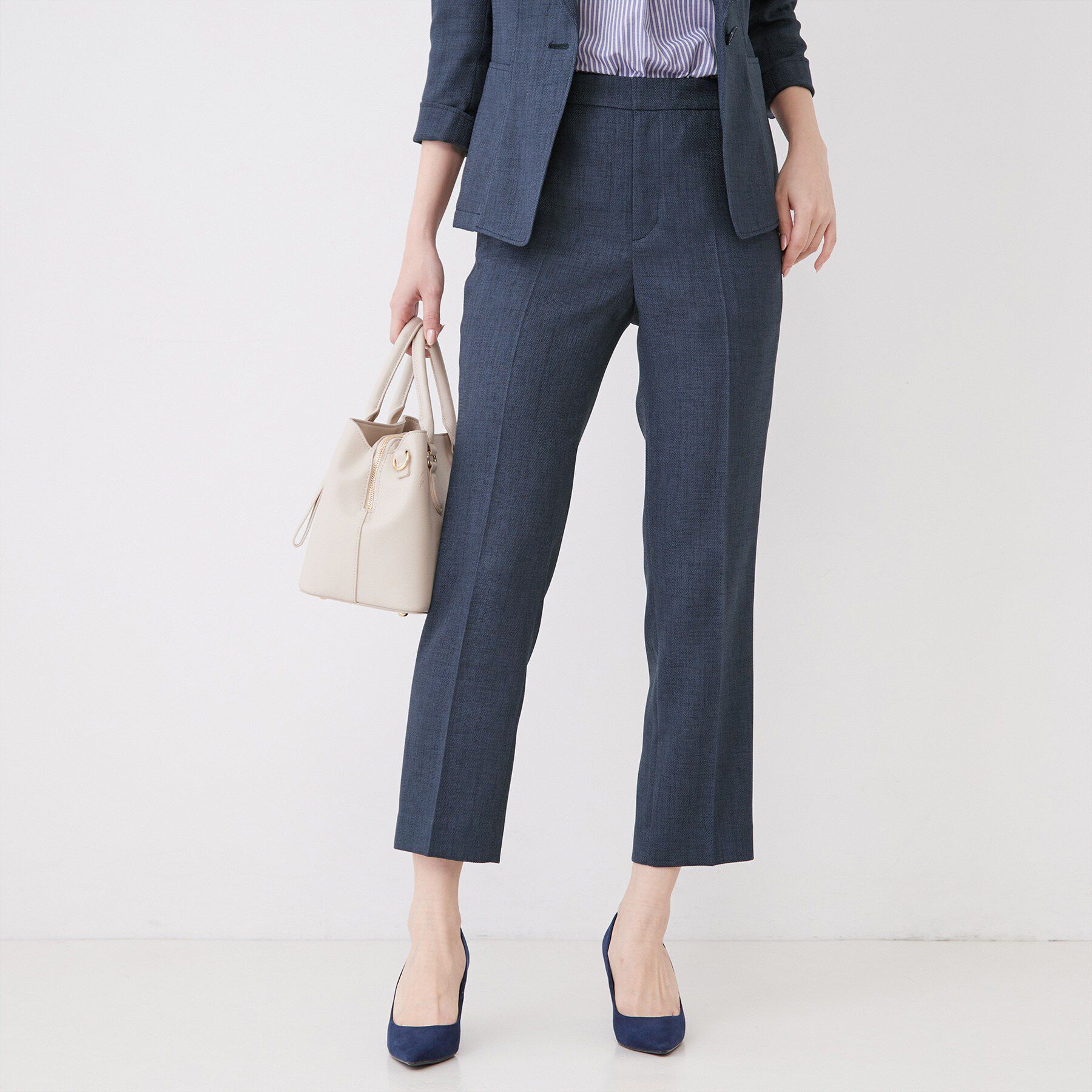 COUP DE CHANCE「【手洗い可／日本製／セットアップ可】リネンライクテーパードパンツ」|その他|