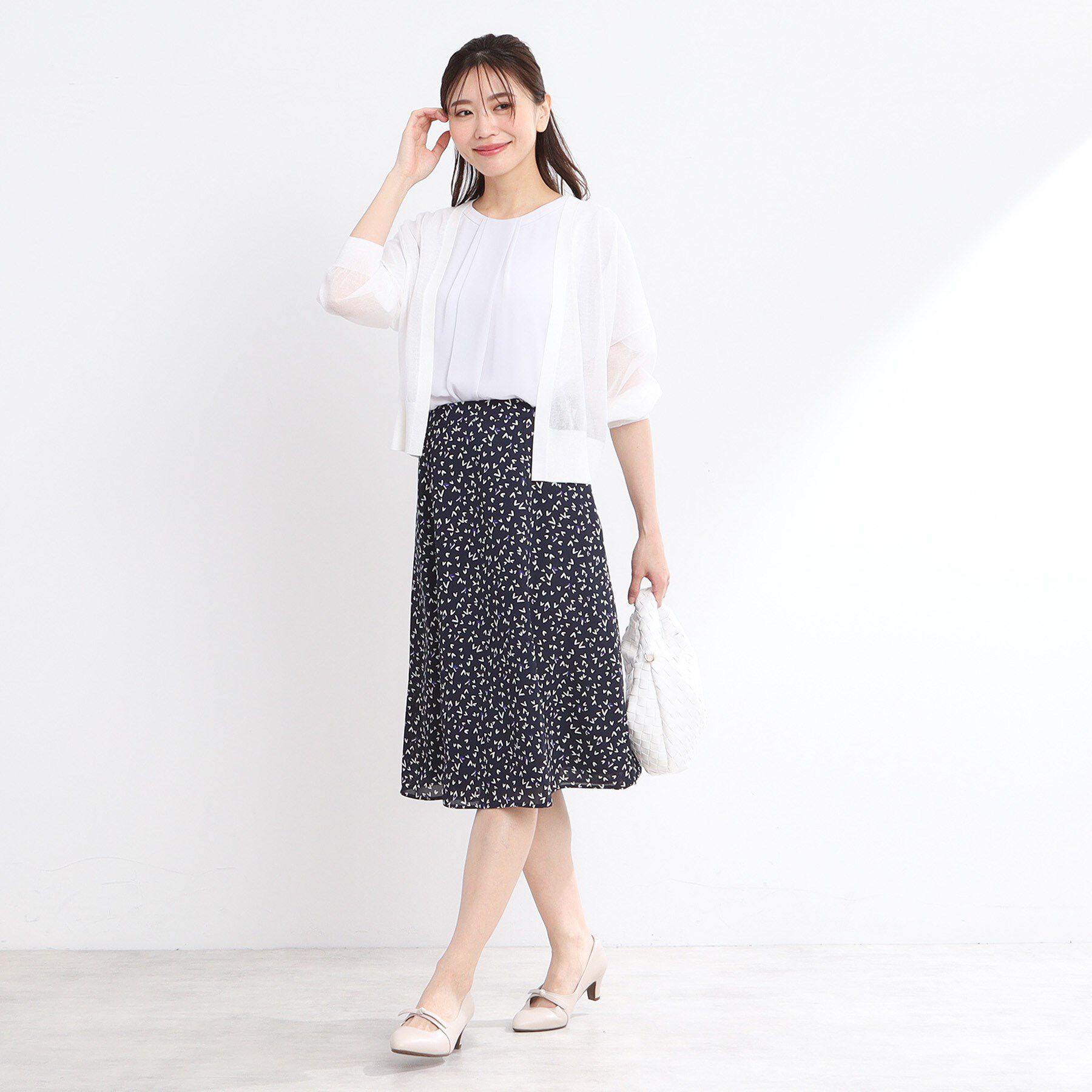 Reflect「【手洗い可】キレイめシアーカーディガン」|カーディガン|