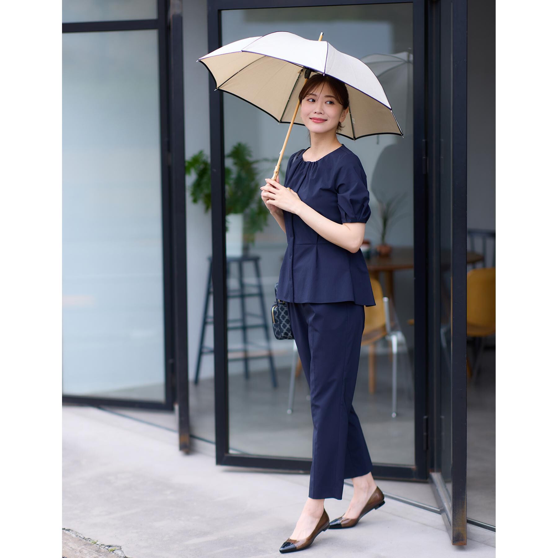 Reflect「【雨の日OK！／通勤にも使えるキレイめデザイン◎】クリアバイカラーレインシューズ」|レインシューズ|