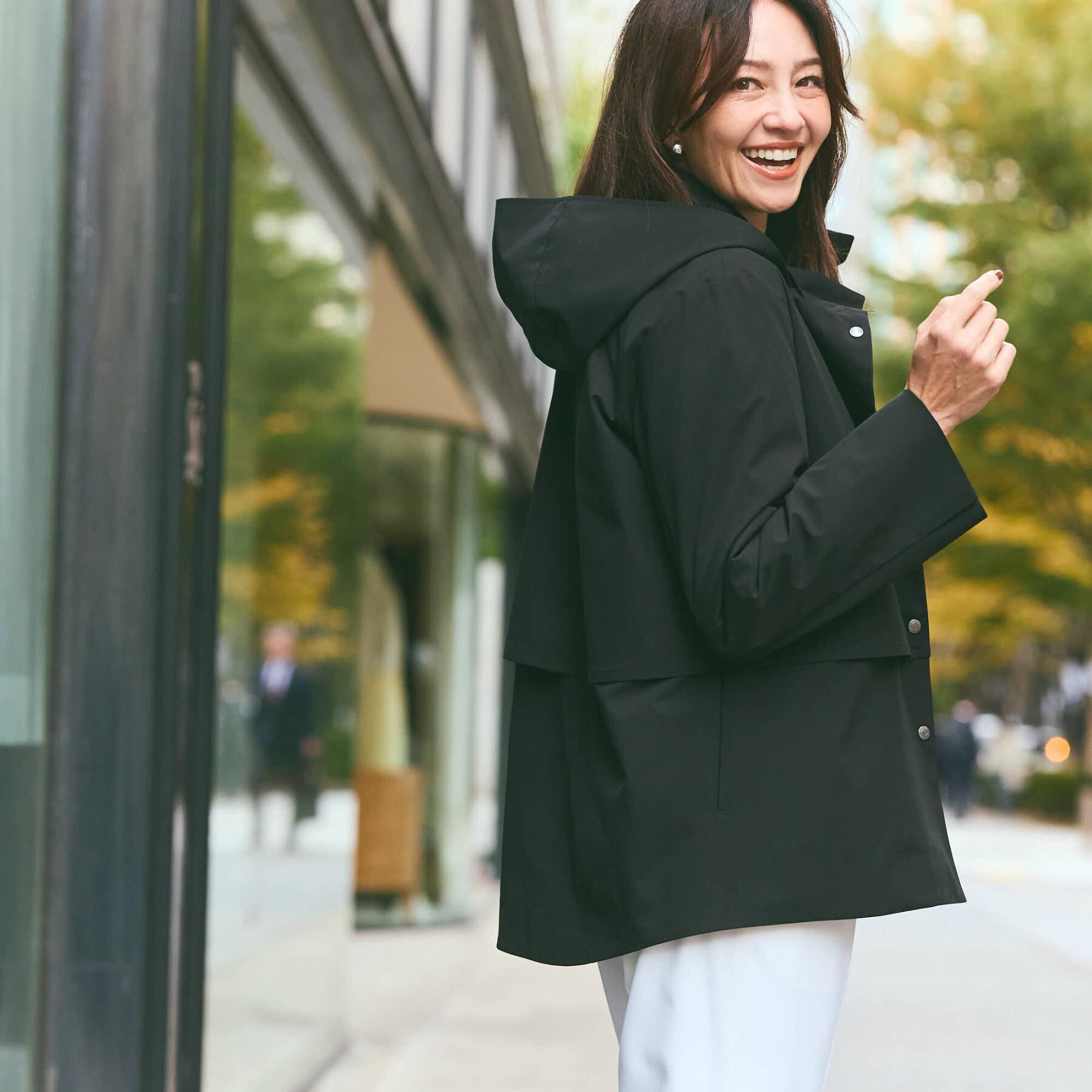 Reflect「【すっきり見え／フード取り外し可／通勤におすすめ◎】ライティアウター」|ブルゾン・スタジャン|