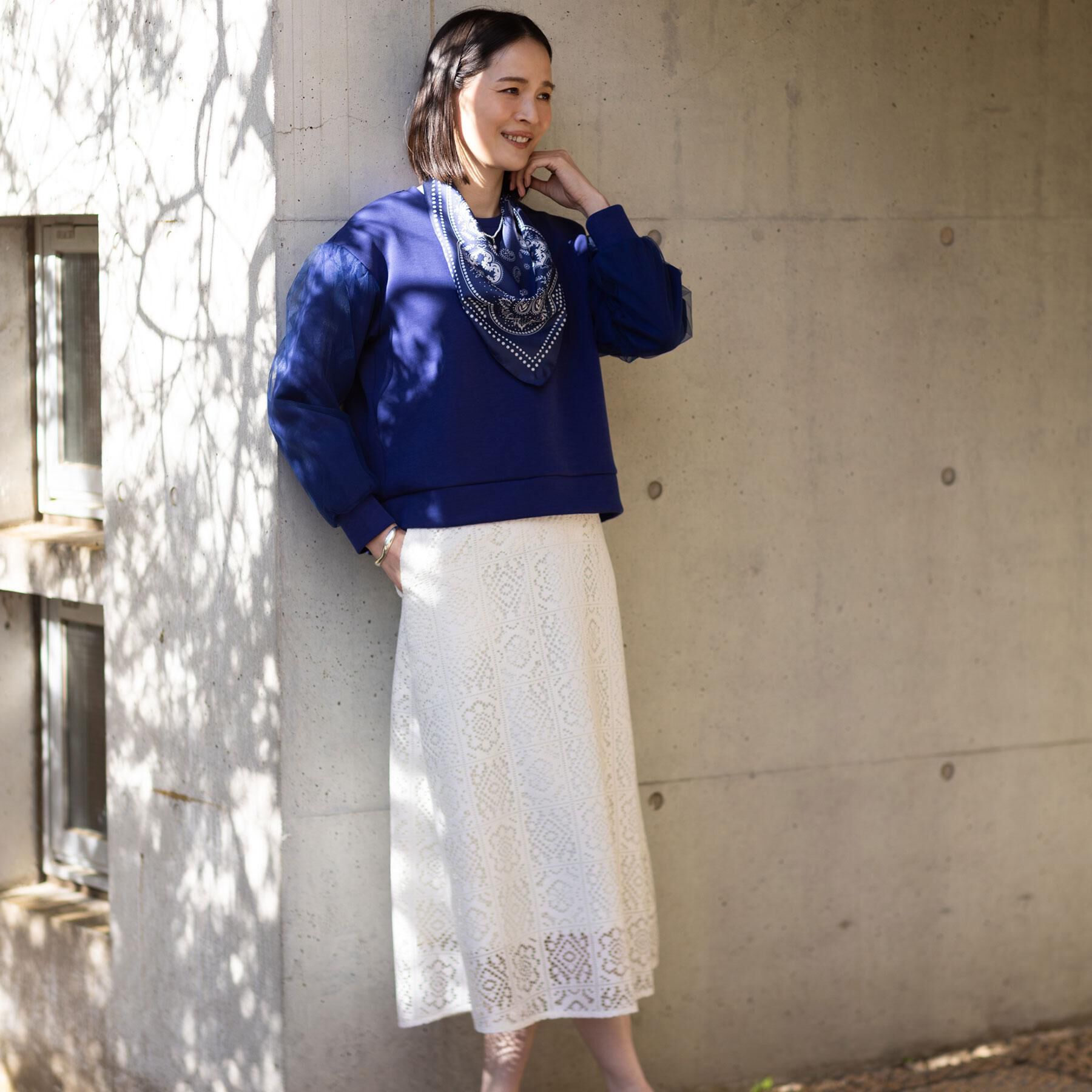 Reflect「【セットアップ可】レースミディアムスカート」|スカート|