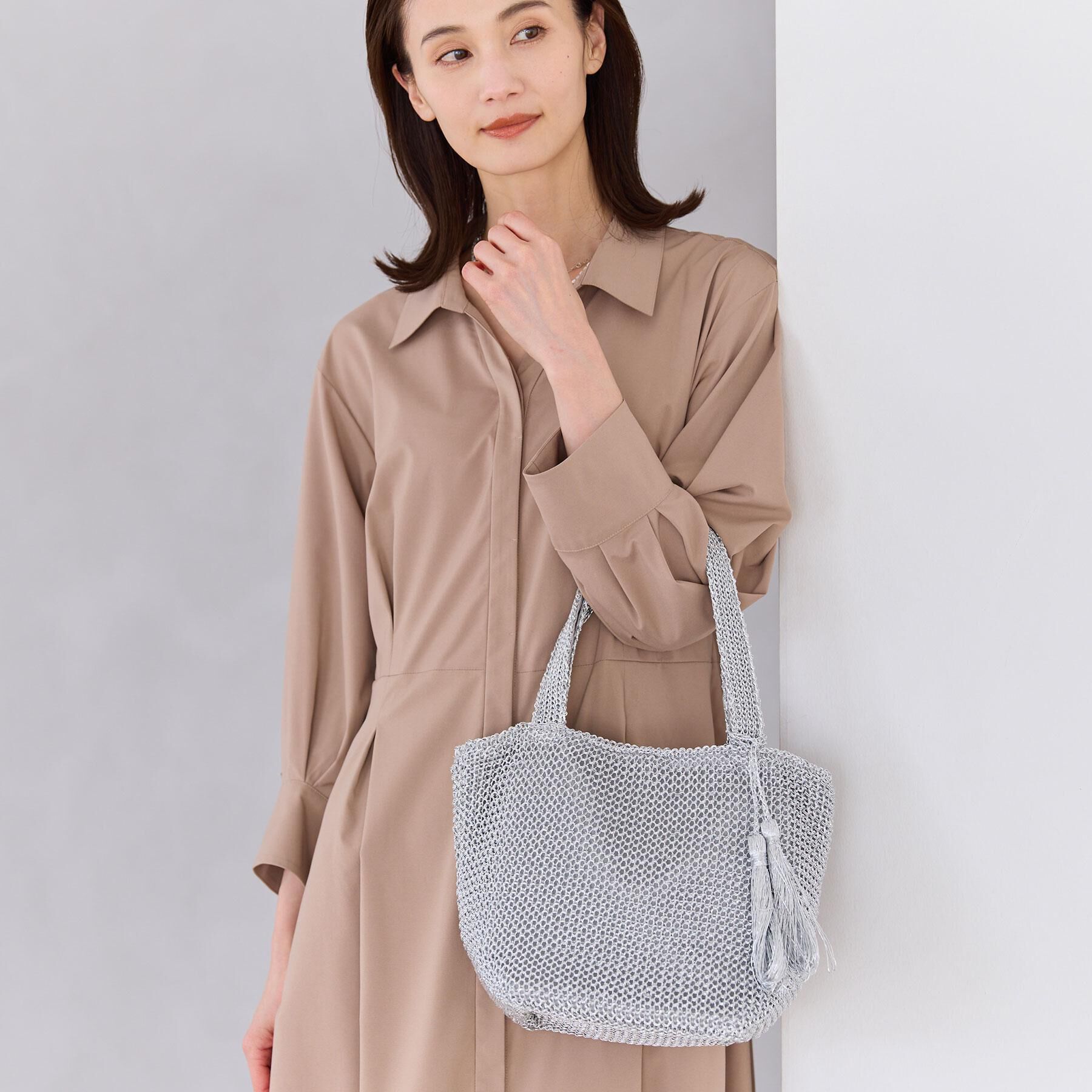 Reflect「メタリックミニトートバッグ」|トートバッグ|シルバー(006)