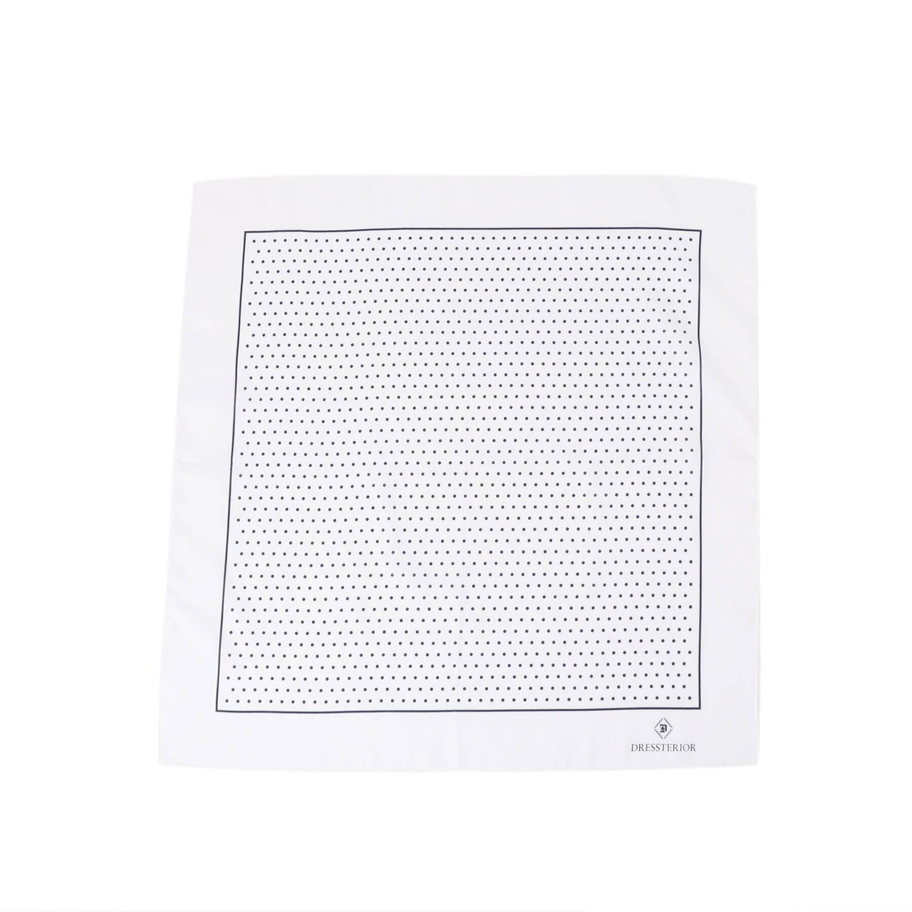 DRESSTERIOR「シルケットコットン　ドットハンカチーフ」|ハンカチ|ﾎﾜｲﾄ(001)