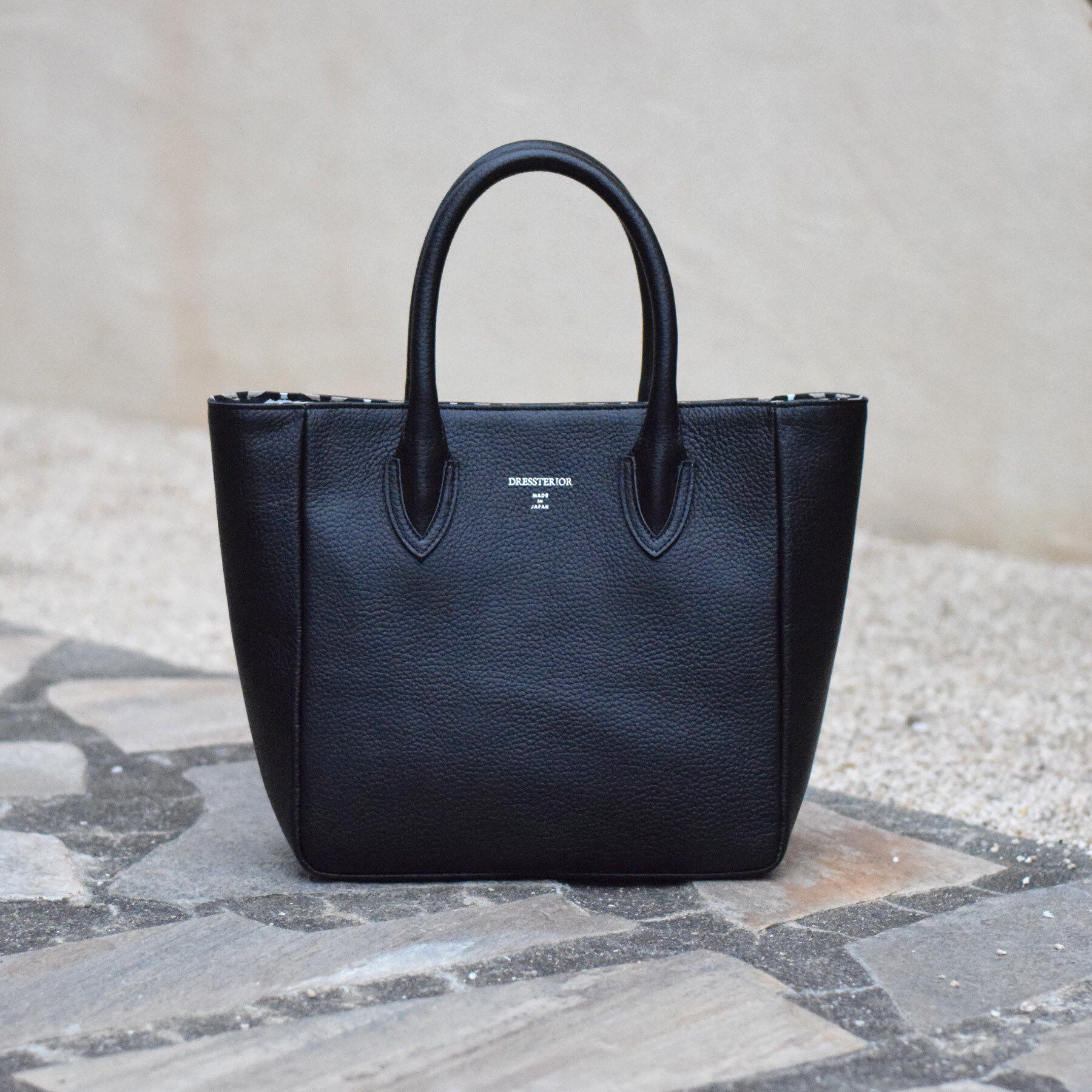 DRESSTERIOR「【大人MUSE5月号掲載】【日本製】シュリンクレザーミニトート」|トートバッグ|