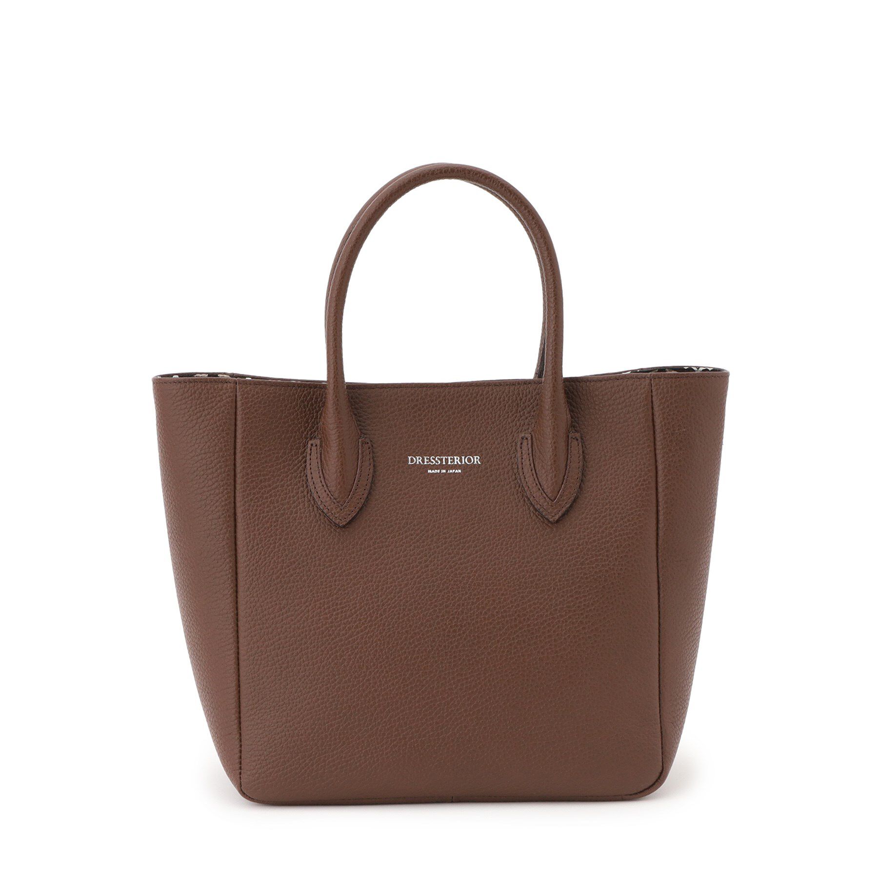 DRESSTERIOR「【大人MUSE5月号掲載】【日本製】シュリンクレザーミニトート」|トートバッグ|ブラウン(044)