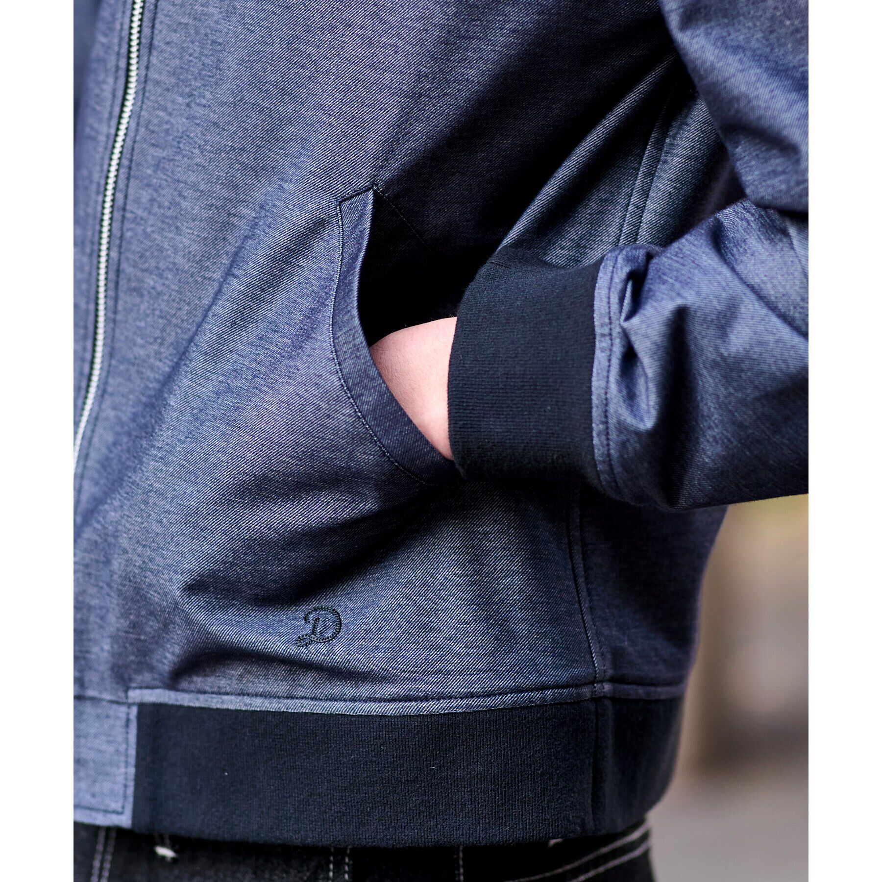 DRESSTERIOR「ALBINI デニムジャージMA－1」|ブルゾン・スタジャン|