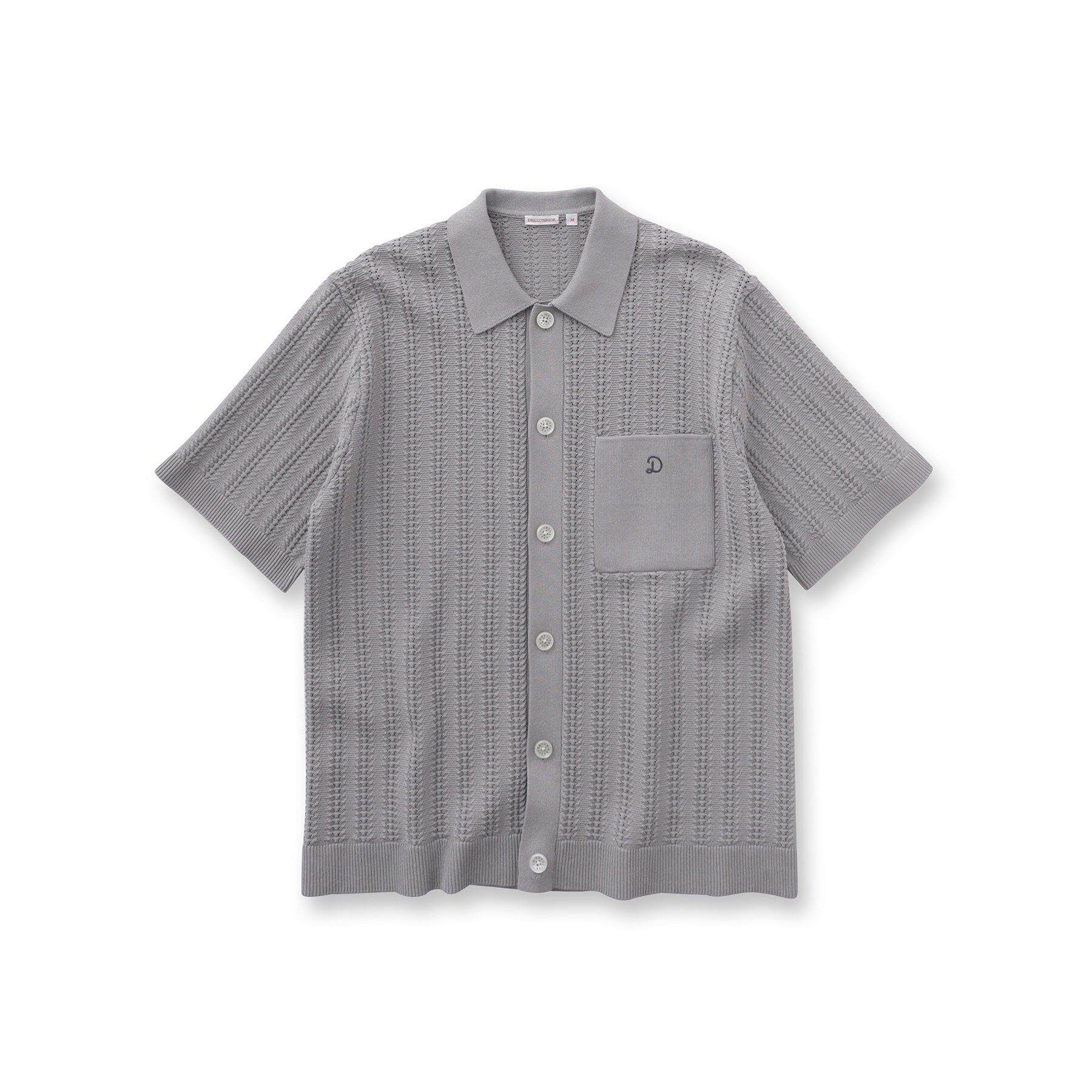 DRESSTERIOR「オーガニックコットン キューバニットシャツ」|ニット・セーター|