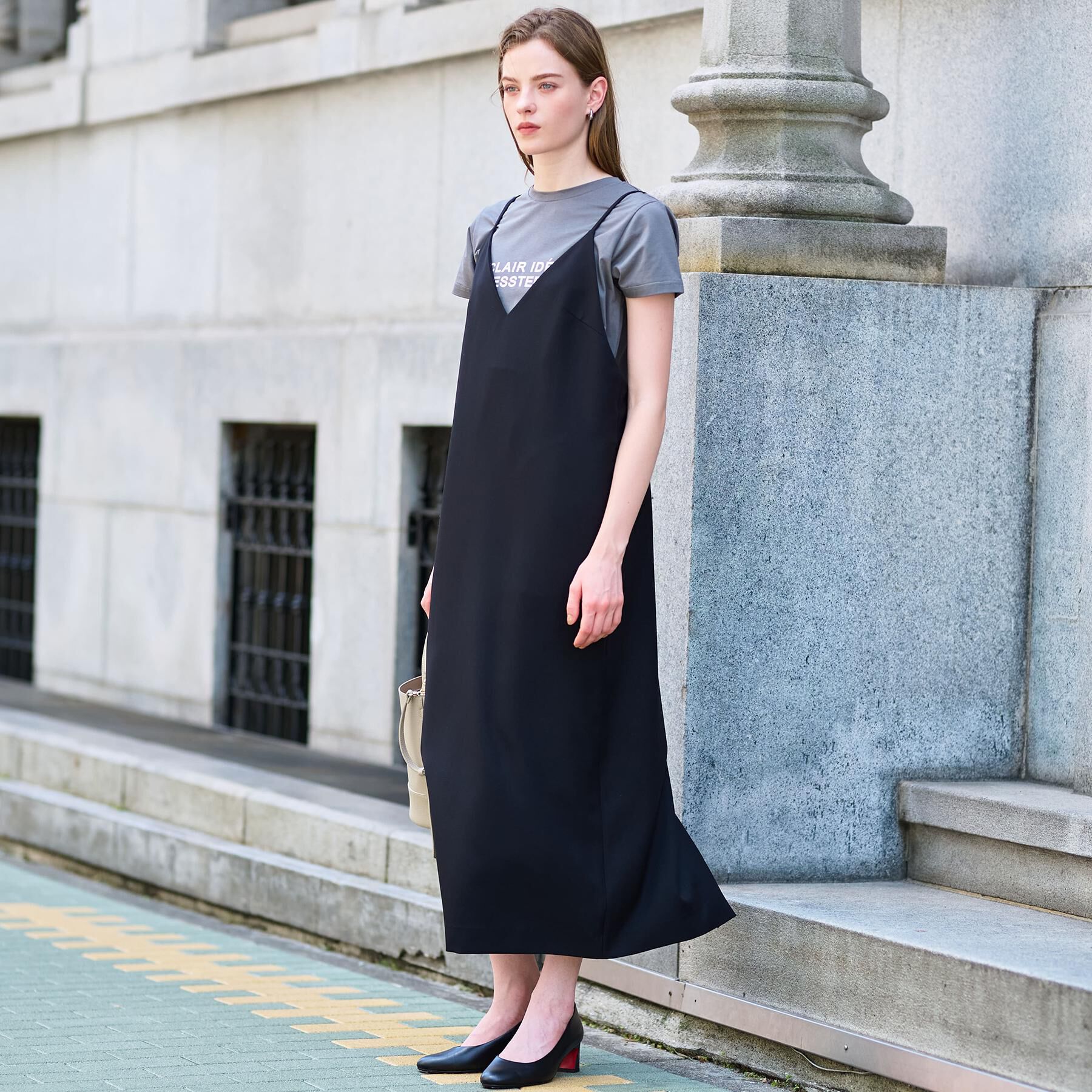 DRESSTERIOR「【美人百花/モデル美香着用】コンフォートアイラインキャミワンピース」|ワンピース|