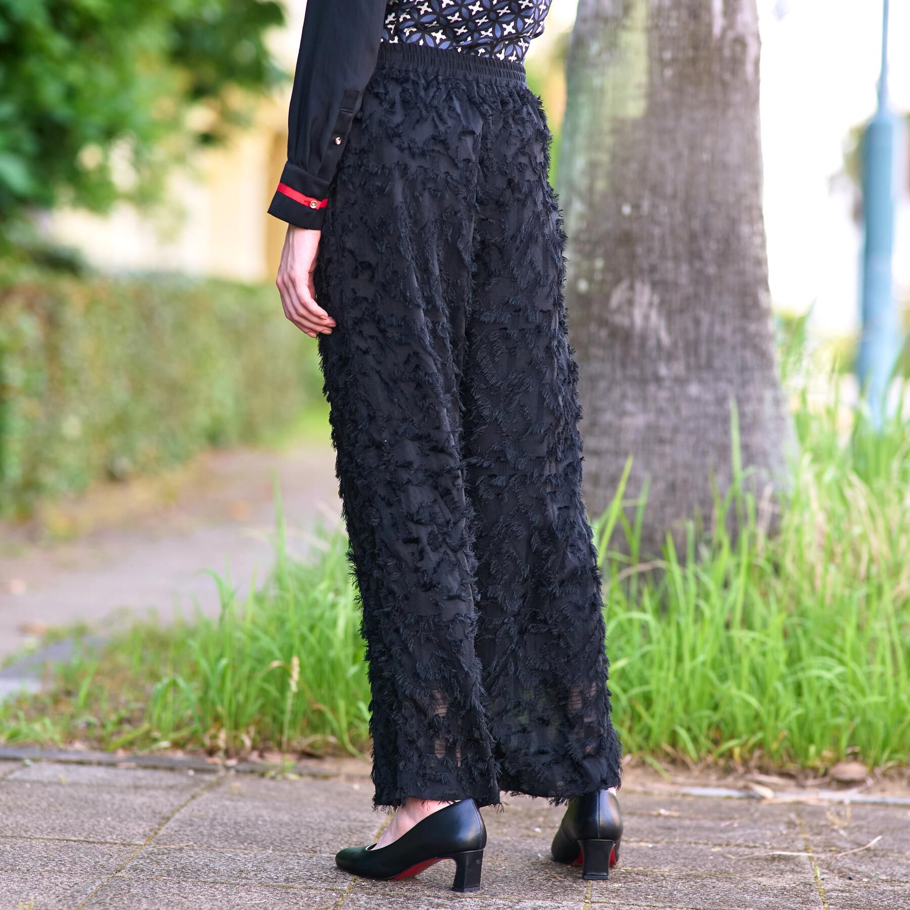 DRESSTERIOR「【セットアップ可/美人百花/美香さん着用】カットジャカードイージーパンツ」|その他|