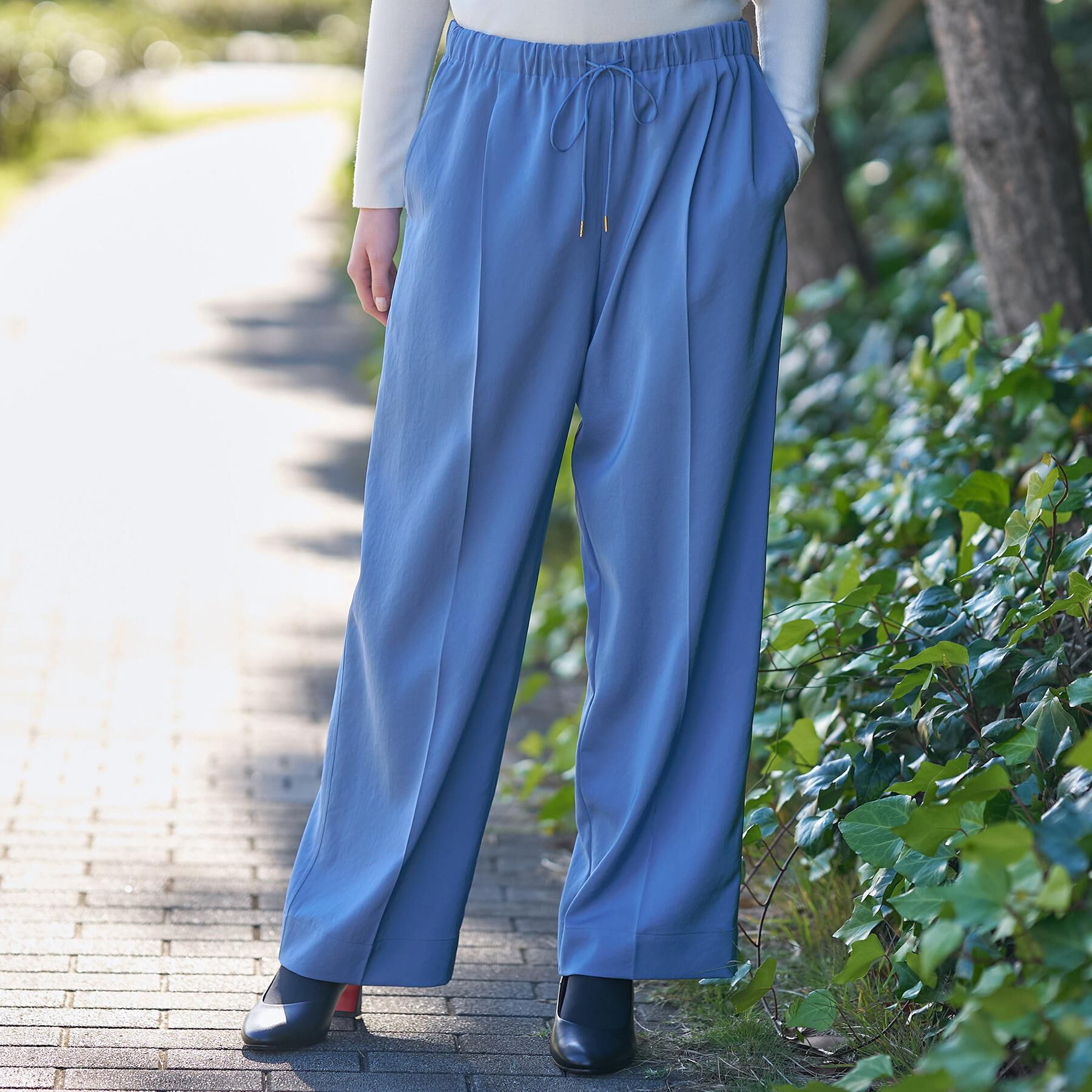 DRESSTERIOR「【洗える/ウエストゴム】サテンイージーパンツ」|その他|